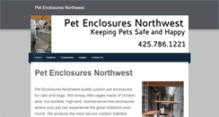 Desktop Screenshot of petenclosuresnorthwest.com